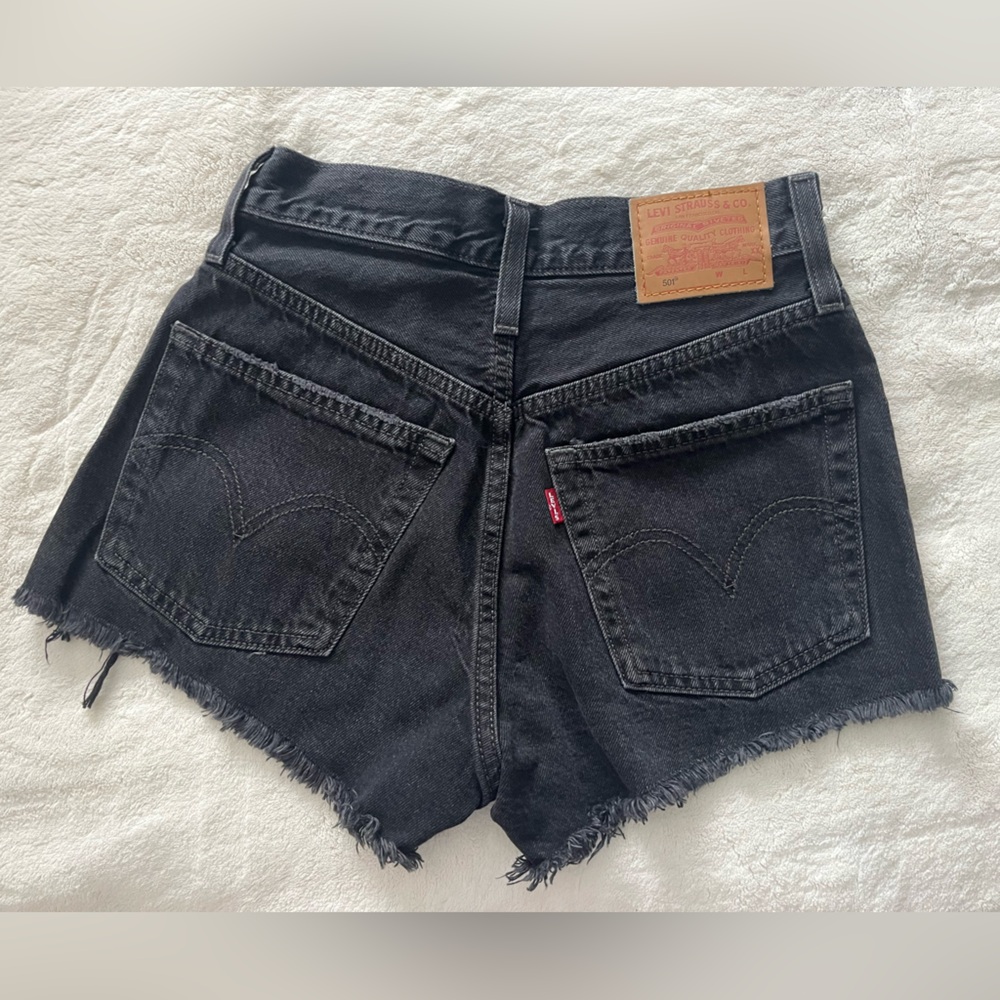 Levi's Charcoal Denim Shorts